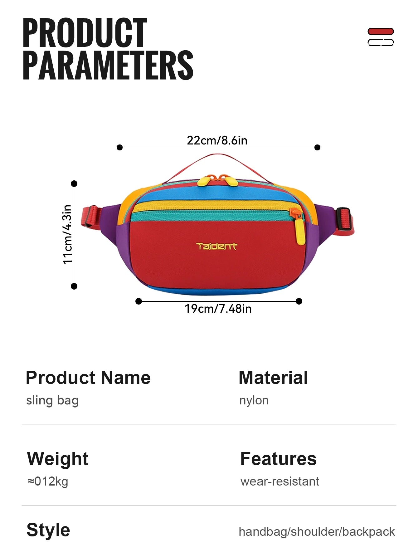 Waterproof Waist Pack (Lightweight, Multi‑Pocket)