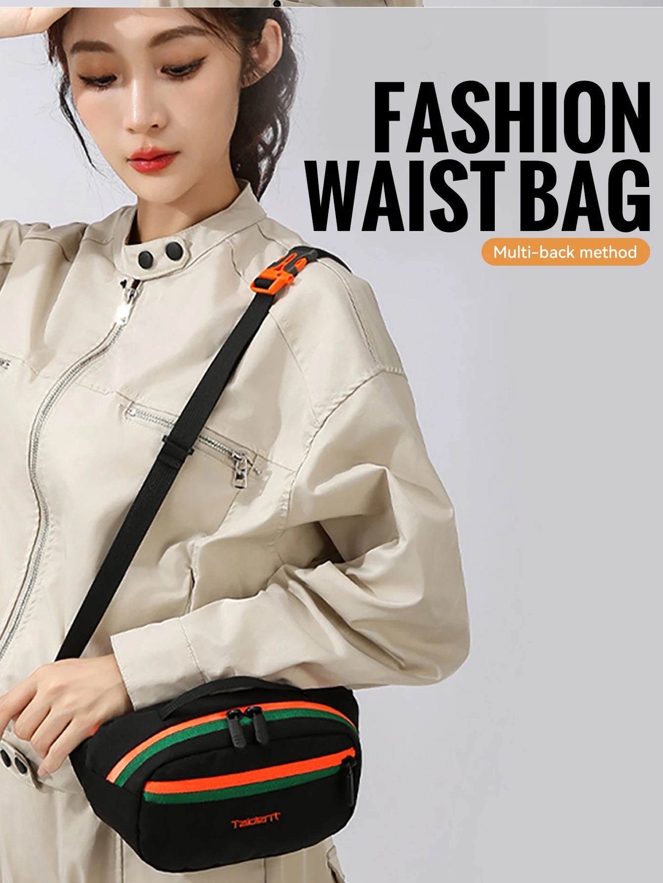 Waterproof Waist Pack (Lightweight, Multi‑Pocket)