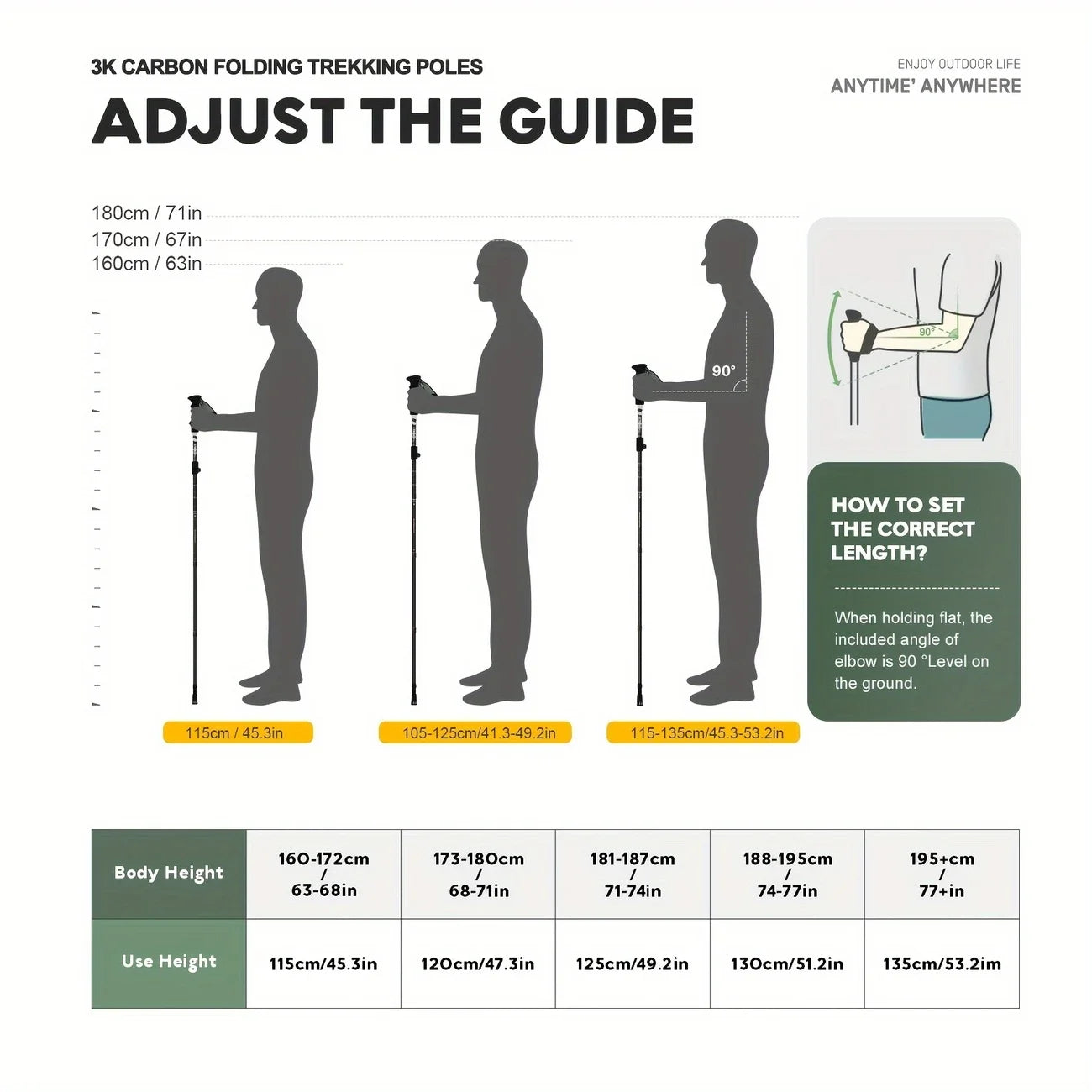 Foldable Nordic Walking Poles