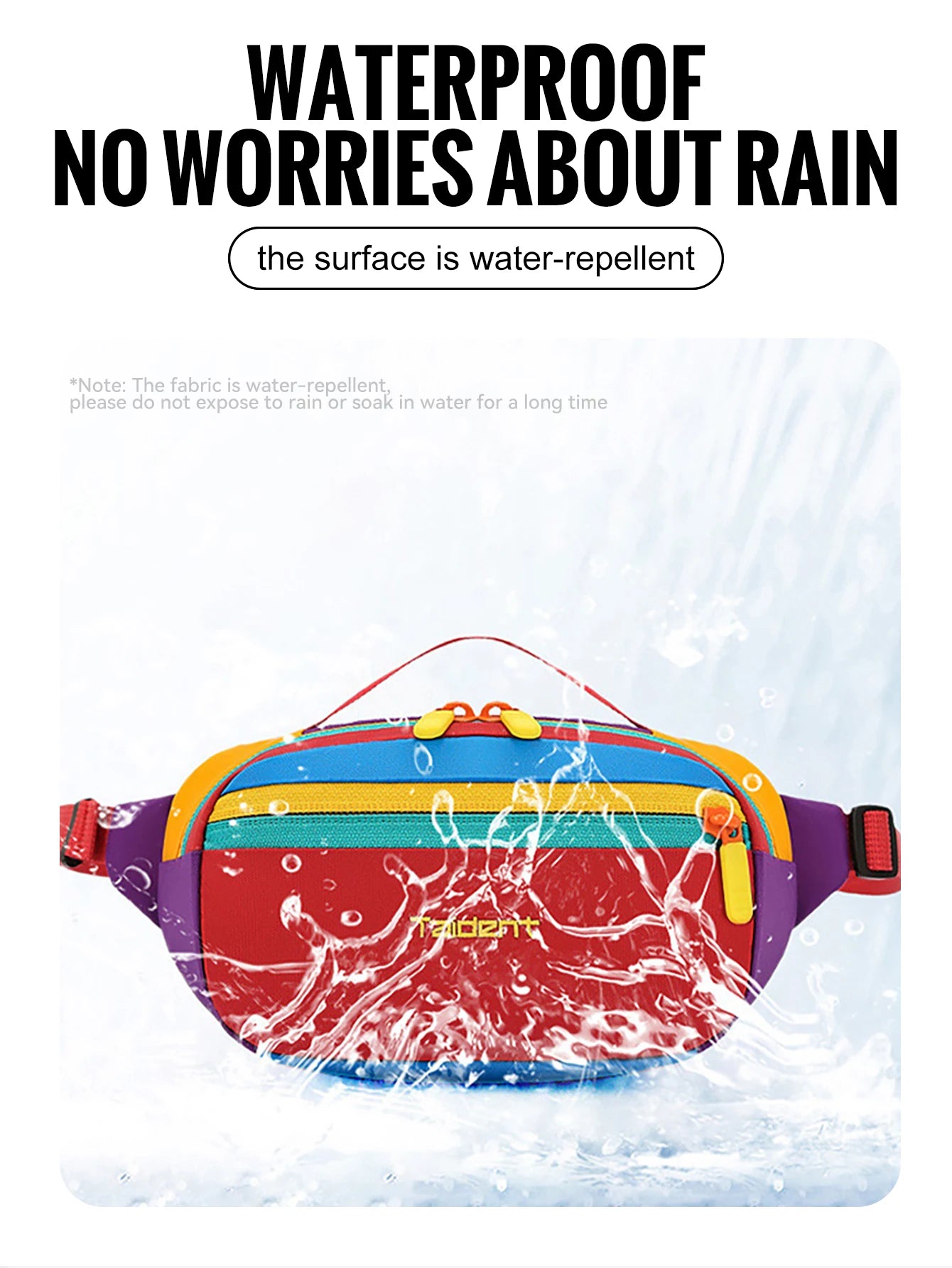 Waterproof Waist Pack (Lightweight, Multi‑Pocket)