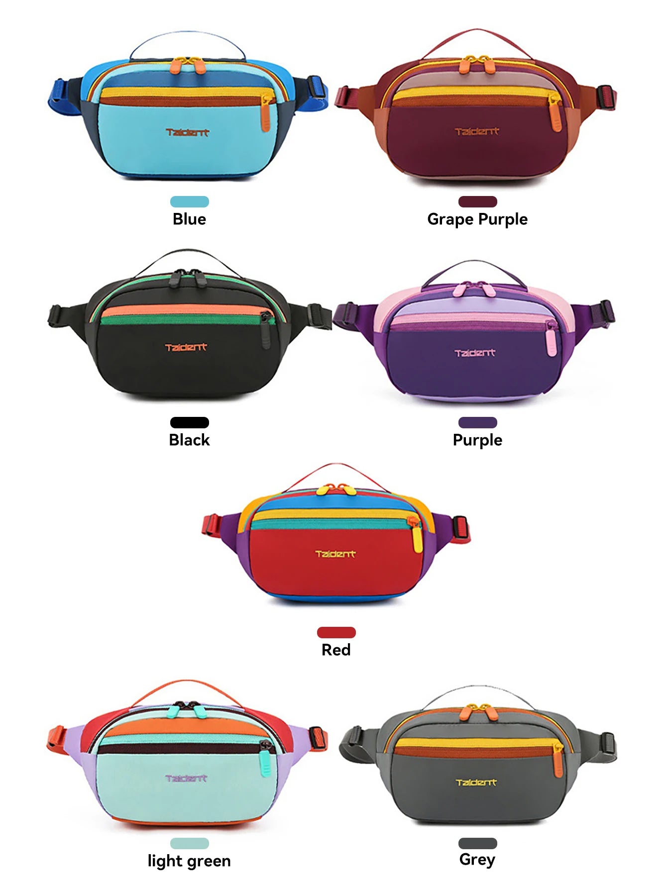Waterproof Waist Pack (Lightweight, Multi‑Pocket)