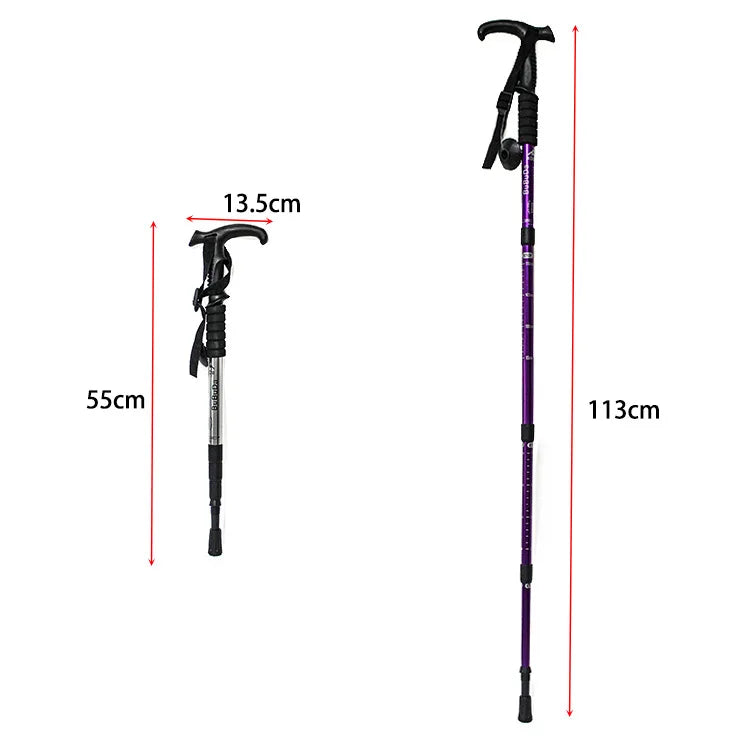 Adjustable Ultralight Trekking Poles (Shock‑Absorbing, Anti‑Slip Grip)