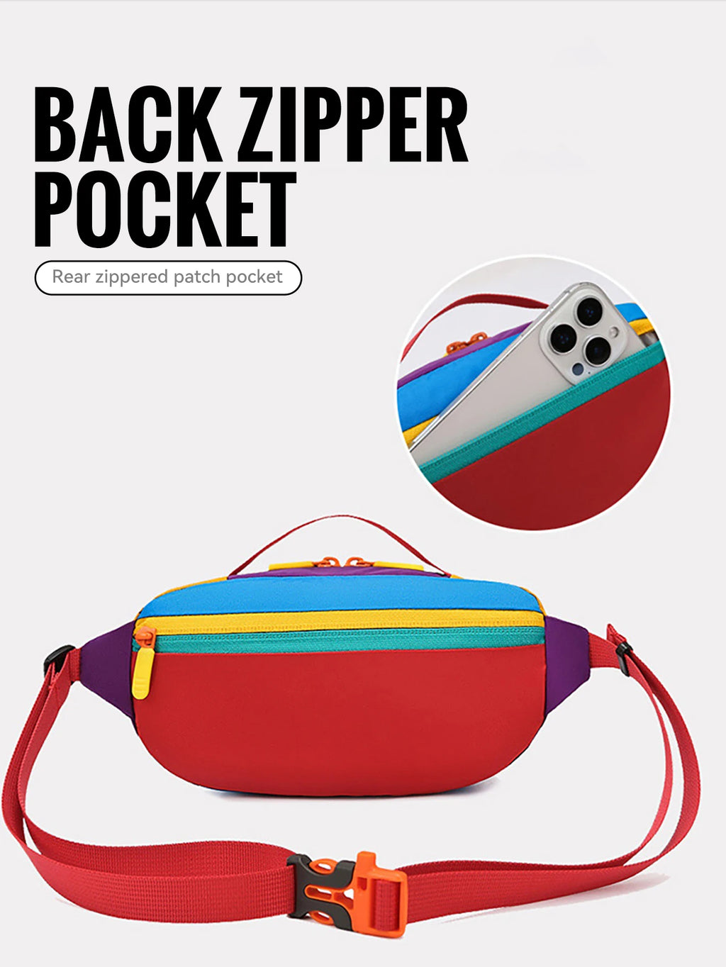 Waterproof Waist Pack (Lightweight, Multi‑Pocket)